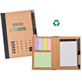 Recycled Solar Calculator with Pen, Notepad, & Flags